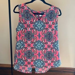 Pink paisley Tank